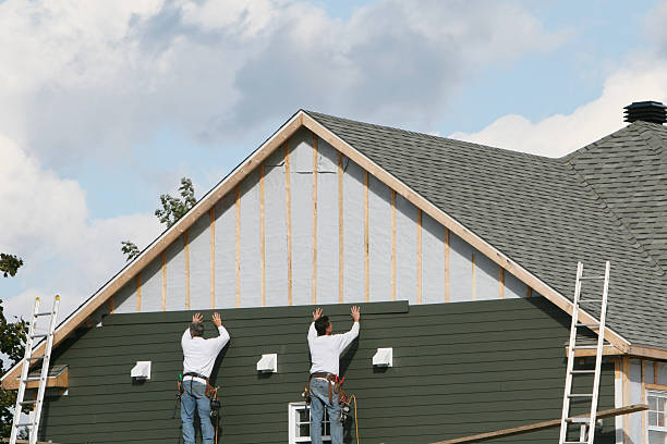 Professional Siding Contractor technician working in Shermans Dale, PA